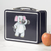 Elephant tijdens strakke training met Dumbbell (In situ)