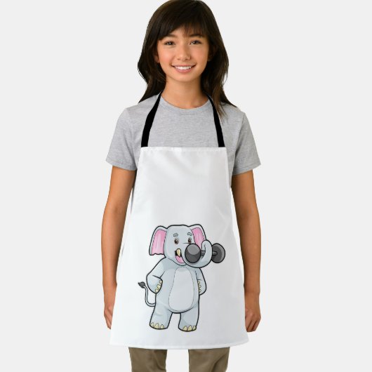 Elephant tijdens strakke training met Dumbbell Schort (Insitu)