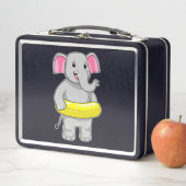 Elephant tijdens zwemmen met Lifebuoy (In situ)