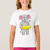Elephant tijdens zwemmen met Lifebuoy T-shirt (Voorkant)