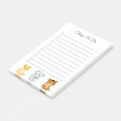 Elephant, tijger en luipaard post-it® notes (Schuin)