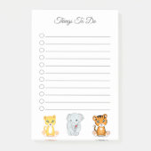 Elephant, tijger en luipaard post-it® notes (Voorkant)