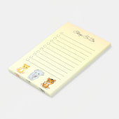 Elephant, tijger en luipaard post-it® notes (Schuin)