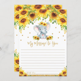 Elephant Time Capsule Bericht aan u Blank Kaarten