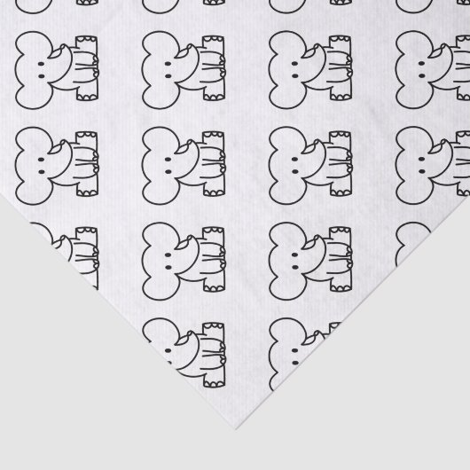 Elephant Tissuepapier (Detail)