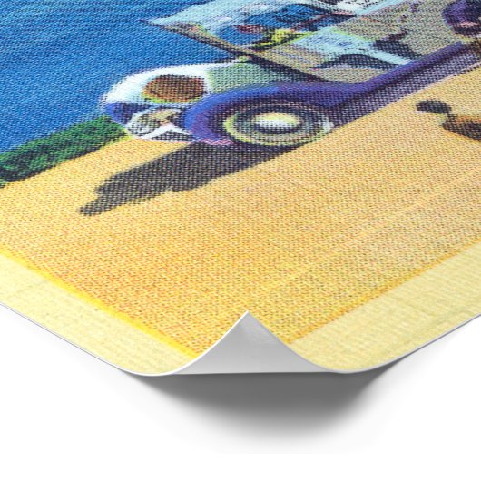 Elephant Train en Federal Bldg, CA Worlds Fair Poster (Hoek)