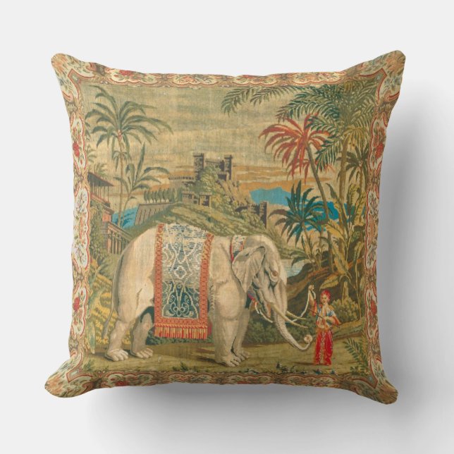 Elephant Trainer Pillow Kussen (Voorkant)