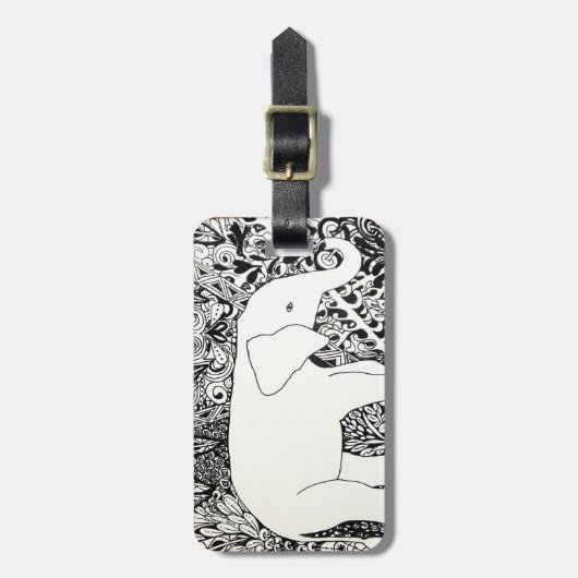 Elephant Travel label Bagagelabel (Voorkant verticaal)