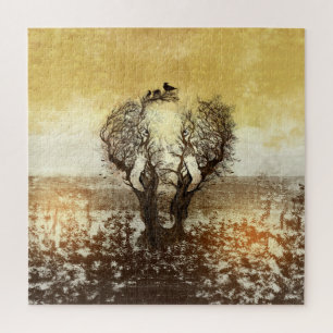 Elephant Tree Abstract Legpuzzel