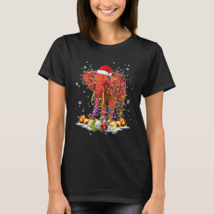 Elephant Tree Kerstkrater mas Animal T-shirt
