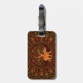 Elephant Tree of life in Mandala Bagagelabel (Achterkant verticaal)