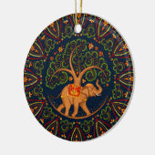 Elephant Tree of life in Mandala Keramisch Ornament (Links)