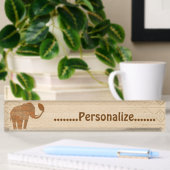 Elephant Tribal Art Design Desk Naambordje