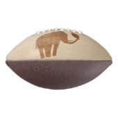 Elephant Tribal Kunstontwerp American Football (Gedraaid 90)