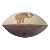 Elephant Tribal Kunstontwerp American Football (Gedraaid 270)