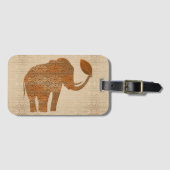 Elephant Tribal Kunstontwerp Bagagelabel (Voorkant (horizontaal))