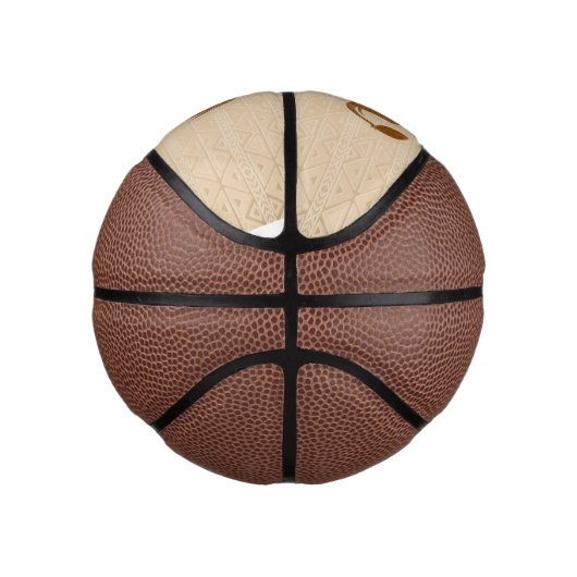 Elephant Tribal Kunstontwerp Basketbal (Rechts)