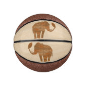 Elephant Tribal Kunstontwerp Basketbal (Voorkant)