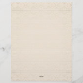 Elephant Tribal Kunstontwerp Briefhoofd (Achterkant)