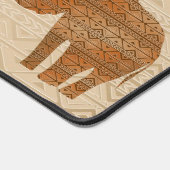Elephant Tribal Kunstontwerp Bureaumat (Hoek)