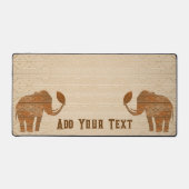 Elephant Tribal Kunstontwerp Bureaumat (Voorkant)