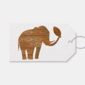 Elephant Tribal Kunstontwerp Cadeaulabel (Voorkant (Horizontaal))