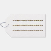 Elephant Tribal Kunstontwerp Cadeaulabel (Achterkant Horizontaal)