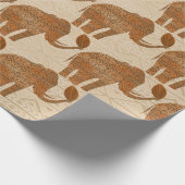 Elephant Tribal Kunstontwerp Cadeaupapier (Hoek)
