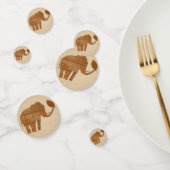 Elephant Tribal Kunstontwerp Confetti (Groep)