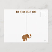 Elephant Tribal Kunstontwerp Feestdagenkaart (Achterkant)