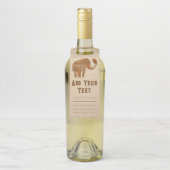 Elephant Tribal Kunstontwerp Flessenhanger (Op fles)