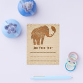 Elephant Tribal Kunstontwerp Flyer (Enkel)