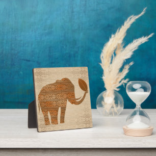 Elephant Tribal Kunstontwerp Fotoplaat