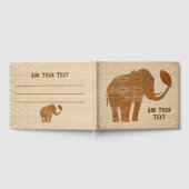 Elephant Tribal Kunstontwerp Gastenboek (Volledig)