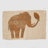 Elephant Tribal Kunstontwerp Golfhanddoek (Horizontaal)