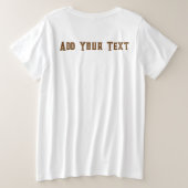 Elephant Tribal Kunstontwerp Grote Maat T-shirt (Design achterkant)