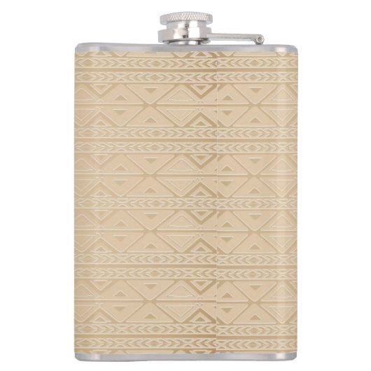 Elephant Tribal Kunstontwerp Heupfles (Achterkant)