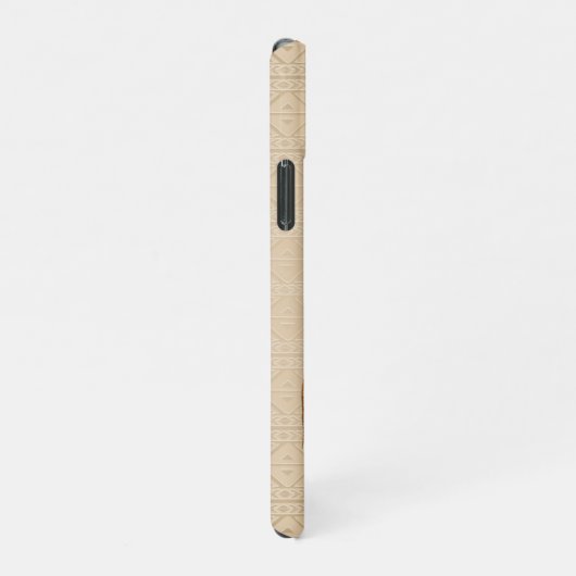 Elephant Tribal Kunstontwerp iPhone Hoesje (Rechterkant)