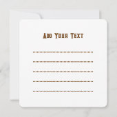 Elephant Tribal Kunstontwerp Kaart (Achterkant)