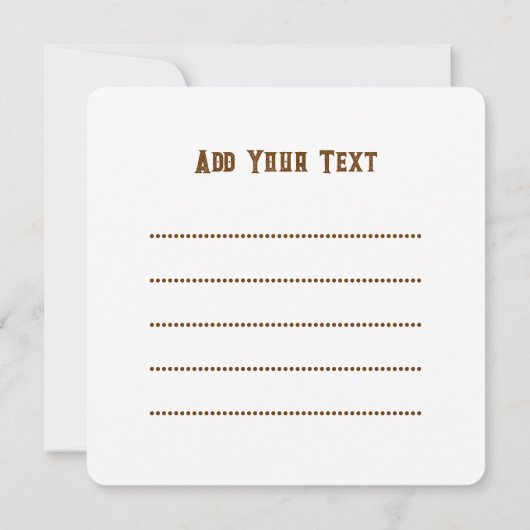 Elephant Tribal Kunstontwerp Kaart (Achterkant)