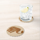 Elephant Tribal Kunstontwerp Kartonnen Onderzetters (Insitu)