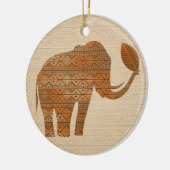 Elephant Tribal Kunstontwerp Keramisch Ornament (Links)
