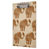 Elephant Tribal Kunstontwerp Klembord (Links)