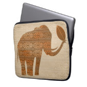 Elephant Tribal Kunstontwerp Laptop Sleeve (Voorkant Links)
