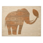 Elephant Tribal Kunstontwerp Notitieblok (Voorkant)