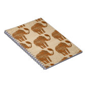 Elephant Tribal Kunstontwerp Notitieboek (Rechterzijde)
