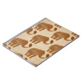 Elephant Tribal Kunstontwerp Notitieboek (Linkerzijde)