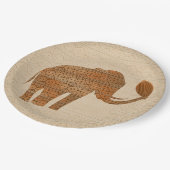 Elephant Tribal Kunstontwerp Papieren Bordje (Gekanteld)