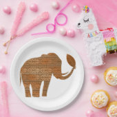 Elephant Tribal Kunstontwerp Papieren Bordje (Feest)