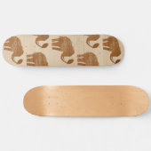 Elephant Tribal Kunstontwerp Persoonlijk Skateboard (Horizontaal)